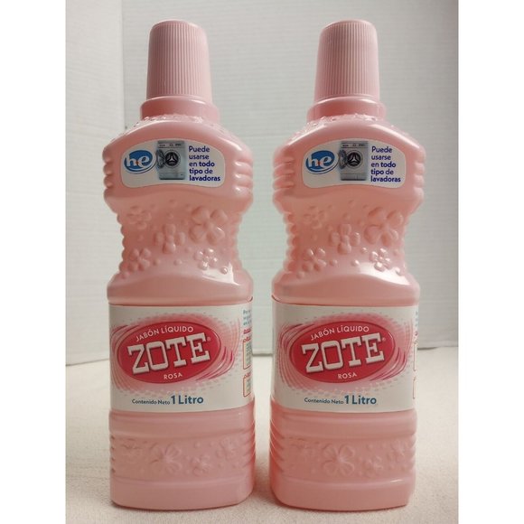 Zote Bath 2 X Lt Each Large Bottles Jabon Zote Rosa Liquido Zote